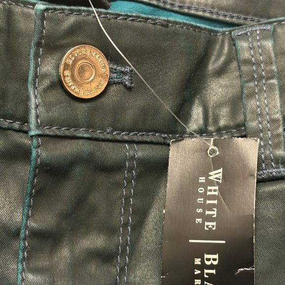 White House Black Market Dark Green Skinny Leg Pants - Picture 14 of 15